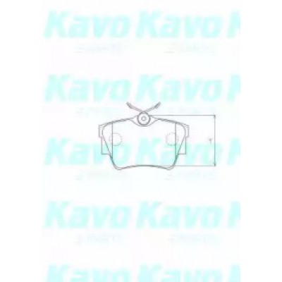 Комплект тормозных колодок, дисковый тормоз BP6608 KAVO PARTS - купить в магазине запчастей по Украине