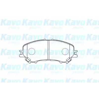 Комплект тормозных колодок, дисковый тормоз BP6632 KAVO PARTS - купить в магазине запчастей по Украине