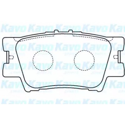 Комплект тормозных колодок, дисковый тормоз BP9104 KAVO PARTS - купить в магазине запчастей по Украине