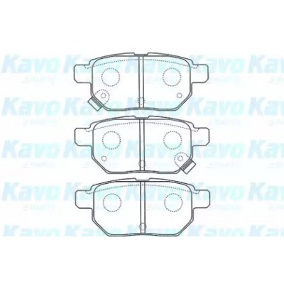 Комплект тормозных колодок, дисковый тормоз BP9110 KAVO PARTS - купить в магазине запчастей по Украине