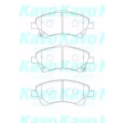 Комплект тормозных колодок, дисковый тормоз BP9128 KAVO PARTS - купить в магазине запчастей по Украине