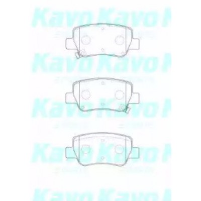 Комплект тормозных колодок, дисковый тормоз BP9132 KAVO PARTS - купить в магазине запчастей по Украине