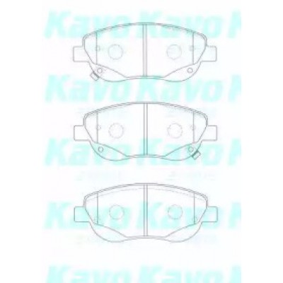 Комплект тормозных колодок, дисковый тормоз BP9133 KAVO PARTS - купить в магазине запчастей по Украине