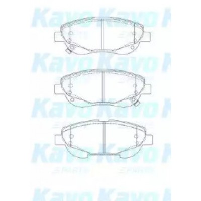 Комплект тормозных колодок, дисковый тормоз BP9146 KAVO PARTS - купить в магазине запчастей по Украине
