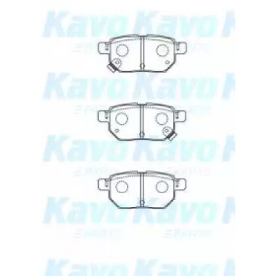 Комплект тормозных колодок, дисковый тормоз BP9148 KAVO PARTS - купить в магазине запчастей по Украине