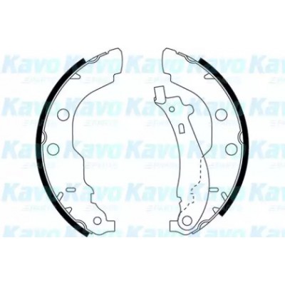 Комплект тормозных колодок BS7424 KAVO PARTS - купити в магазині запчастин по Україні