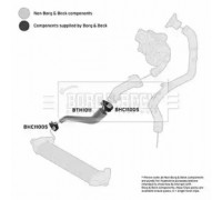Трубка нагнетаемого воздуха BORG and BECK BTH1011 BTH1011 BORG and BECK - купить в магазине запчастей по Украине