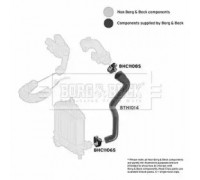Трубка нагнетаемого воздуха BORG and BECK BTH1014 BTH1014 BORG and BECK - купить в магазине запчастей по Украине