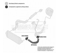 Трубка нагнетаемого воздуха BORG and BECK BTH1016 BTH1016 BORG and BECK - купить в магазине запчастей по Украине