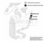 Трубка нагнетаемого воздуха BORG and BECK BTH1017 BTH1017 BORG and BECK - купить в магазине запчастей по Украине