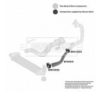 Трубка нагнетаемого воздуха BORG and BECK BTH1019 BTH1019 BORG and BECK - купить в магазине запчастей по Украине