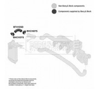 Трубка нагнетаемого воздуха BORG and BECK BTH1050 BTH1050 BORG and BECK - купить в магазине запчастей по Украине