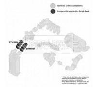 Трубка нагнетаемого воздуха BORG and BECK BTH1051 BTH1051 BORG and BECK - купить в магазине запчастей по Украине