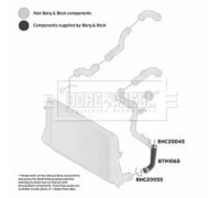 Трубка нагнетаемого воздуха BORG and BECK BTH1065 BTH1065 BORG and BECK - купить в магазине запчастей по Украине