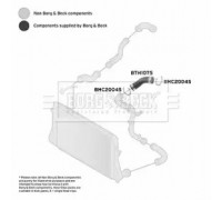 Трубка нагнетаемого воздуха BORG and BECK BTH1075 BTH1075 BORG and BECK - купить в магазине запчастей по Украине