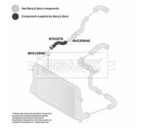 Трубка нагнетаемого воздуха BORG and BECK BTH1078 BTH1078 BORG and BECK - купить в магазине запчастей по Украине