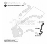 Трубка нагнетаемого воздуха BORG and BECK BTH1094 BTH1094 BORG and BECK - купить в магазине запчастей по Украине