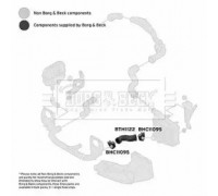 Трубка нагнетаемого воздуха BORG and BECK BTH1122 BTH1122 BORG and BECK - купить в магазине запчастей по Украине
