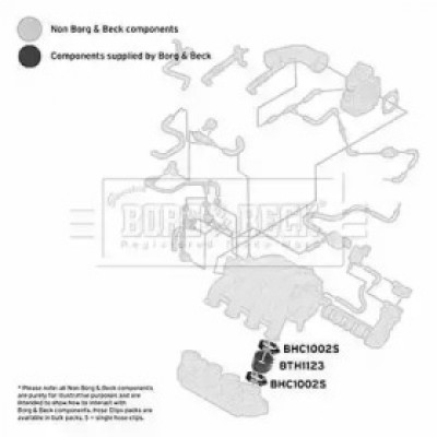 Трубка нагнетаемого воздуха BTH1123 BORG and BECK - купить в магазине запчастей по Украине