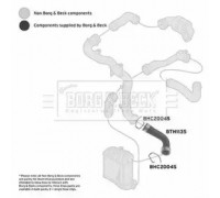 Трубка нагнетаемого воздуха BORG and BECK BTH1135 BTH1135 BORG and BECK - купить в магазине запчастей по Украине
