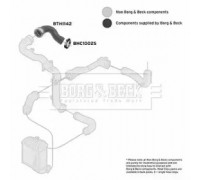 Трубка нагнетаемого воздуха BORG and BECK BTH1142 BTH1142 BORG and BECK - купить в магазине запчастей по Украине