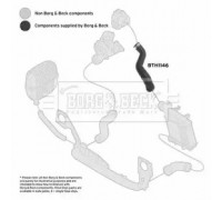 Трубка нагнетаемого воздуха BORG and BECK BTH1146 BTH1146 BORG and BECK - купить в магазине запчастей по Украине
