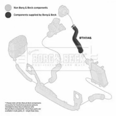 Трубка нагнетаемого воздуха BTH1146 BORG and BECK - купить в магазине запчастей по Украине
