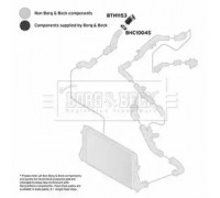 Трубка нагнетаемого воздуха BORG and BECK BTH1153 BTH1153 BORG and BECK - купить в магазине запчастей по Украине