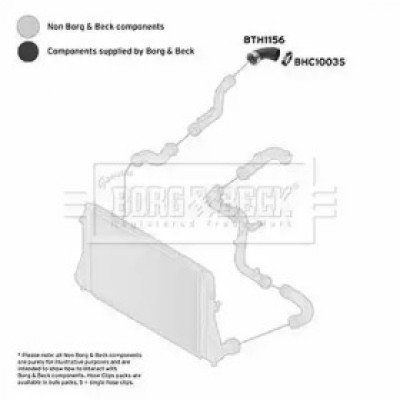 Трубка нагнетаемого воздуха BTH1156 BORG and BECK - купить в магазине запчастей по Украине