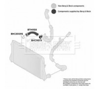 Трубка нагнетаемого воздуха BORG and BECK BTH1158 BTH1158 BORG and BECK - купить в магазине запчастей по Украине