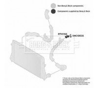 Трубка нагнетаемого воздуха BORG and BECK BTH1166 BTH1166 BORG and BECK - купить в магазине запчастей по Украине
