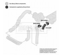 Трубка нагнетаемого воздуха BORG and BECK BTH1187 BTH1187 BORG and BECK - купить в магазине запчастей по Украине