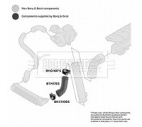 Трубка нагнетаемого воздуха BORG and BECK BTH1193 BTH1193 BORG and BECK - купить в магазине запчастей по Украине