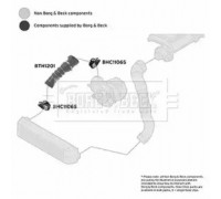 Трубка нагнетаемого воздуха BORG and BECK BTH1201 BTH1201 BORG and BECK - купить в магазине запчастей по Украине