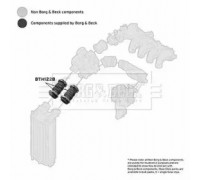 Трубка нагнетаемого воздуха BORG and BECK BTH1228 BTH1228 BORG and BECK - купить в магазине запчастей по Украине