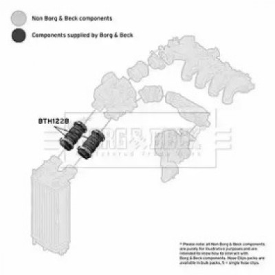 Трубка нагнетаемого воздуха BTH1228 BORG and BECK - купить в магазине запчастей по Украине