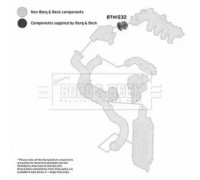 Трубка нагнетаемого воздуха BORG and BECK BTH1232 BTH1232 BORG and BECK - купити в магазині запчастин по Україні