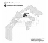 Трубка нагнетаемого воздуха BORG and BECK BTH1243 BTH1243 BORG and BECK - купить в магазине запчастей по Украине