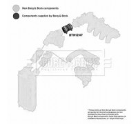 Трубка нагнетаемого воздуха BORG and BECK BTH1247 BTH1247 BORG and BECK - купить в магазине запчастей по Украине