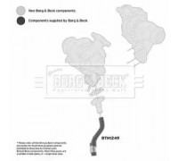 Трубка нагнетаемого воздуха BORG and BECK BTH1249 BTH1249 BORG and BECK - купить в магазине запчастей по Украине