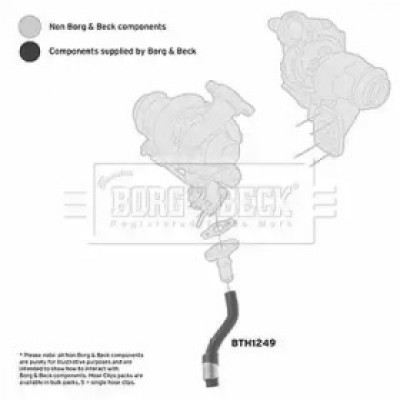 Трубка нагнетаемого воздуха BTH1249 BORG and BECK - купить в магазине запчастей по Украине