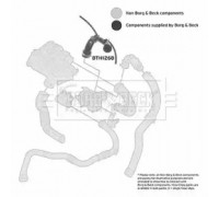 Трубка нагнетаемого воздуха BORG and BECK BTH1268 BTH1268 BORG and BECK - купить в магазине запчастей по Украине
