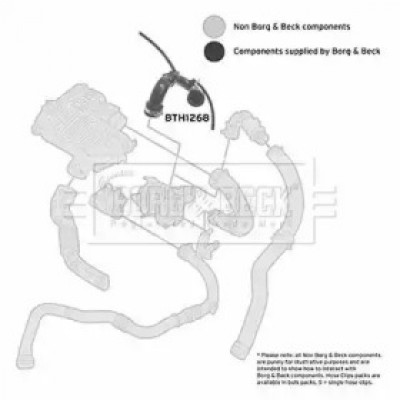 Трубка нагнетаемого воздуха BTH1268 BORG and BECK - купить в магазине запчастей по Украине