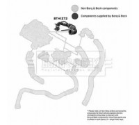 Трубка нагнетаемого воздуха BORG and BECK BTH1272 BTH1272 BORG and BECK - купить в магазине запчастей по Украине