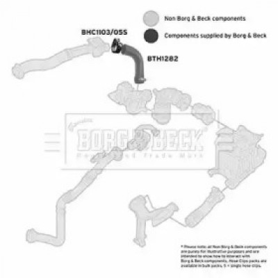 Трубка нагнетаемого воздуха BTH1282 BORG and BECK - купить в магазине запчастей по Украине