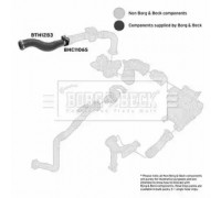 Трубка нагнетаемого воздуха BORG and BECK BTH1283 BTH1283 BORG and BECK - купить в магазине запчастей по Украине