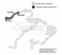 Трубка нагнетаемого воздуха BORG and BECK BTH1284 BTH1284 BORG and BECK - купить в магазине запчастей по Украине
