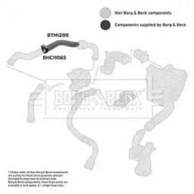 Трубка нагнетаемого воздуха BTH1285 BORG and BECK - купить в магазине запчастей по Украине