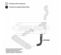 Трубка нагнетаемого воздуха BORG and BECK BTH1340 BTH1340 BORG and BECK - купити в магазині запчастин по Україні