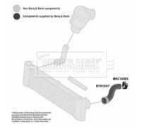 Трубка нагнетаемого воздуха BORG and BECK BTH1347 BTH1347 BORG and BECK - купить в магазине запчастей по Украине